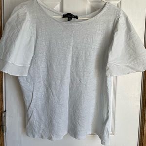 LAUNDRY BY SHELLI SEGAL WOMENS SHORT SLEEVE SHIRT LARGE